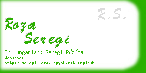 roza seregi business card